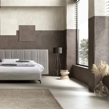 Letto Matrix XL con testiera trapuntata di Stilfar Italia