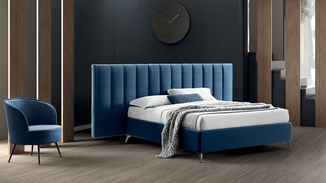 Letto con testiera trapuntata Mia XL di Stilfar Italia