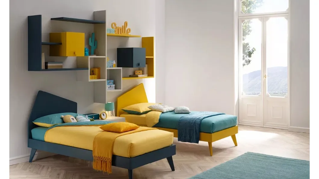 Letto per bambini singolo SC101 di Moretti Compact