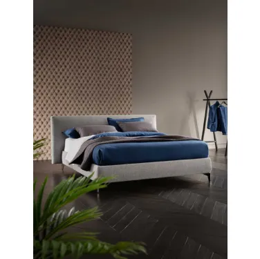 Letto in tessuto con testiera Soul Miage di Altrenotti