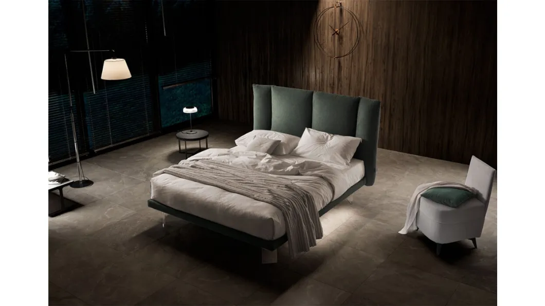Letto Cosmo in tessuto imbottito di Stilfar Italia