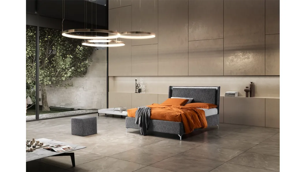 Letto imbottito Illumina di Stilfar Italia