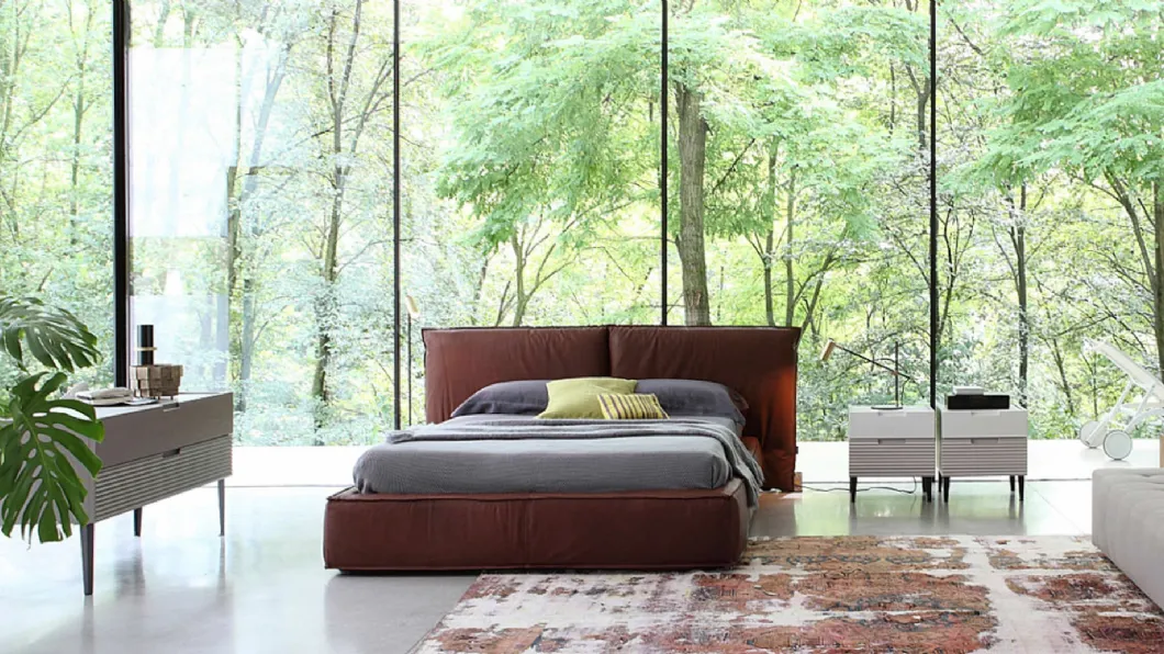 Letto imbottito Zero16 di Devina Nais