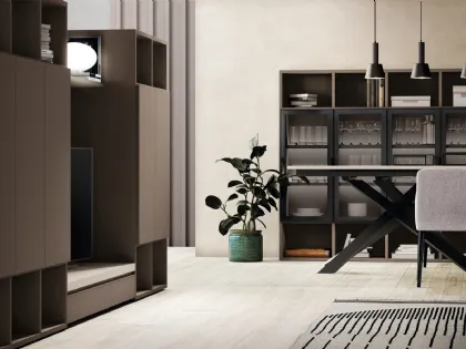Libreria a muro Golf Infinity I103 in melaminico di Colombini Casa
