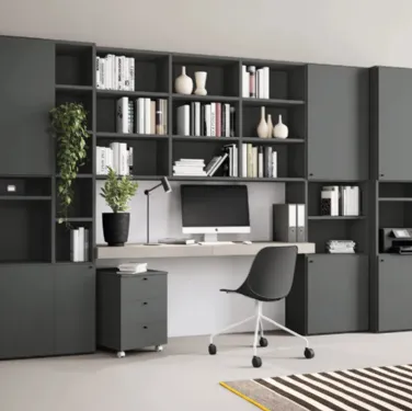 Libreria Golf Infinity I106 con desk ed ante di Colombini Casa