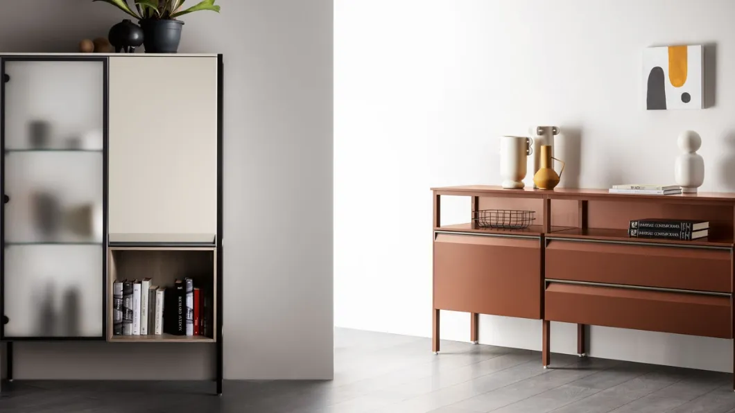 Madia Living Formalia in Laccato opaco Ruggine di Scavolini