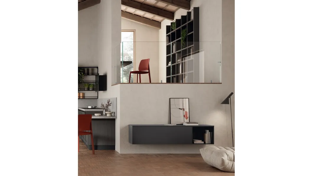 Madia sospesa Living Regola di Scavolini