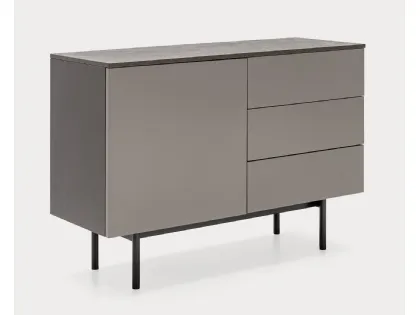 Madia in laccato opaco con top in nobilitato pietra piasentina Made CB6101 1 di Connubia