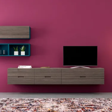 Mobile sospeso Living Zero 16 L18 in legno di Devina Nais
