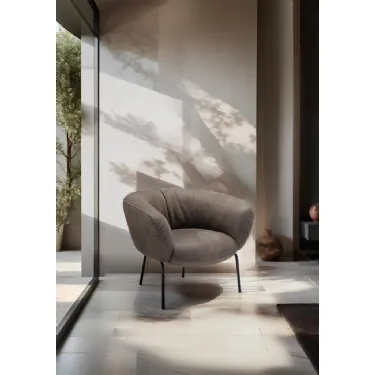 Poltroncina in pelle  Jill di Franco Ferri