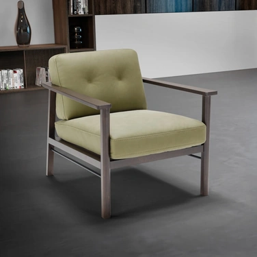 Poltroncina in pelle Lauro di Franco Ferri