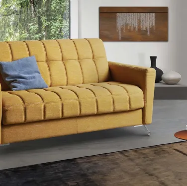 Divano Letto lineare in tessuto trapuntato Mixer de Il Benessere