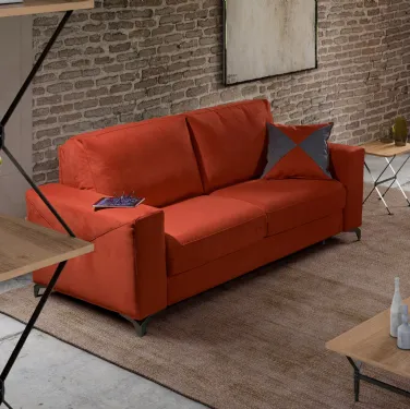 Divano Letto lineare in tessuto Roma de Il Benessere
