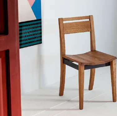 Sedia SD239 in Rovere massello di Devina Nais