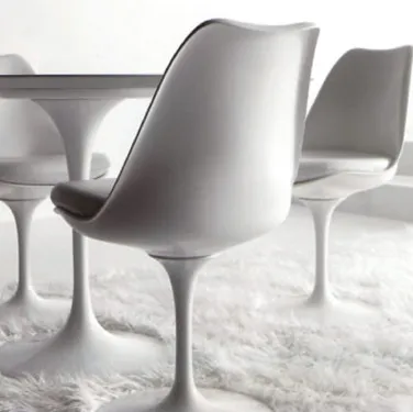 Sedia Stile in poliuretano con rivestimento in pelle di Sigerico