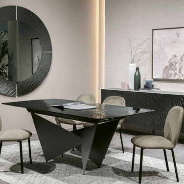 Tavolo allungabile in vetro Aliseo di Target Point