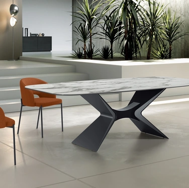 Tavolo Atlas con top in ceramica di Stones