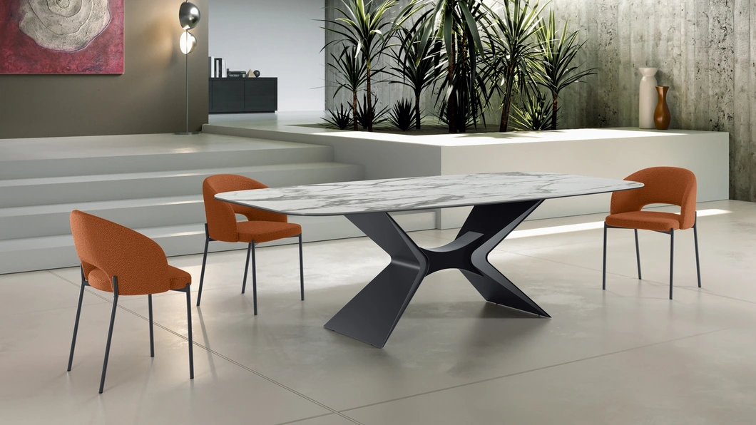 Tavolo Atlas con top in ceramica di Stones