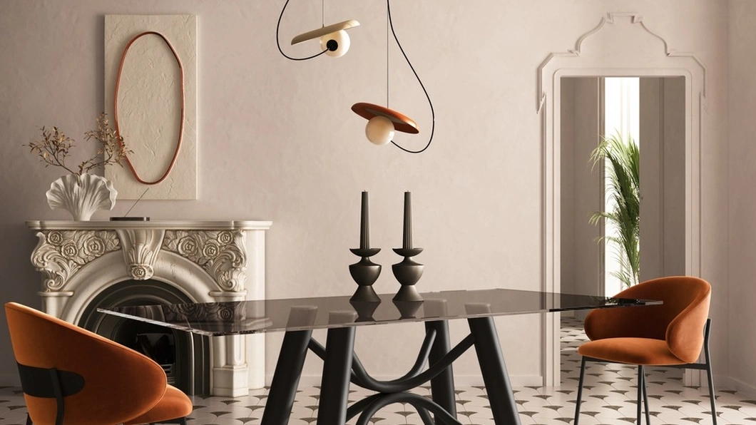 Tavolo Brooklin con top in vetro di Scavolini