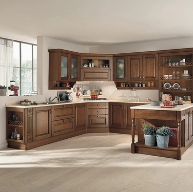 Cucina Classica angolare con penisola Armonia 04 di Colombini Kitchen