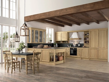 Cucina Classica con penisola Mida 05 di Colombini Kitchen