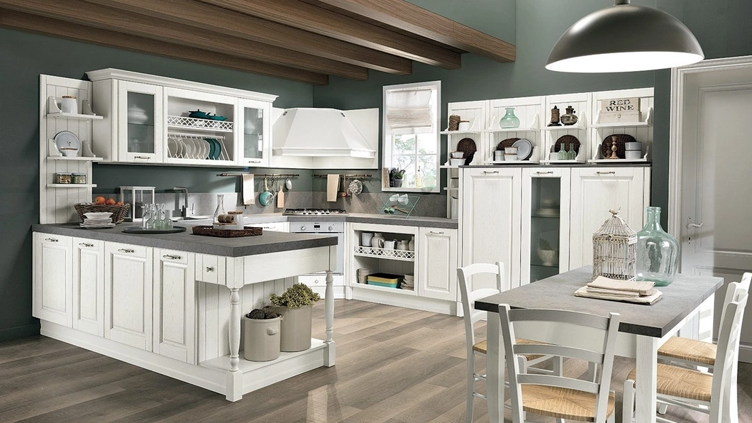 Cucina Classica con penisola Opera 01 di Colombini Kitchen