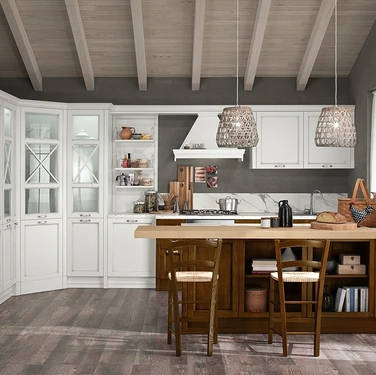 Cucina Classica con penisola Sinfonia 03 di Colombini Kitchen