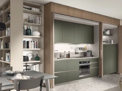 Cucina Moderna Boxi Verde di Scavolini