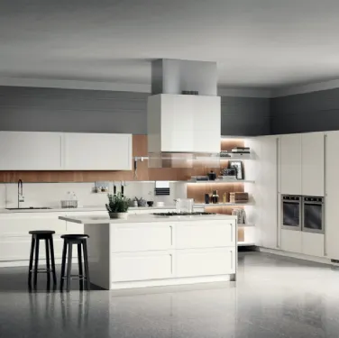 Cucina Moderna Carattere Bianco Prestige di Scavolini