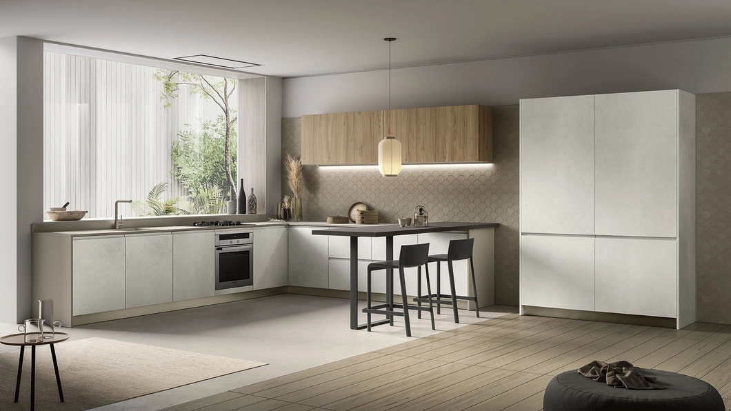 Cucina Moderna con penisola Pura 04 di Colombini Casa Artec