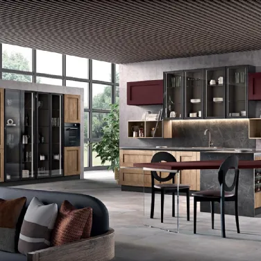 Cucina Moderna con penisola Daytona 03 di Spar