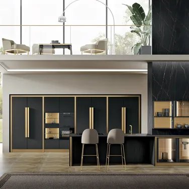 Cucina Moderna con isola Deluxe 01 di Spar