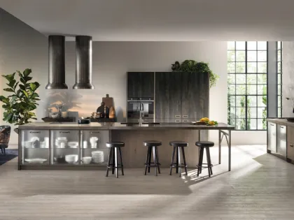 Cucina Modernea Diesel get Together Soft Industrial Style di Scavolini