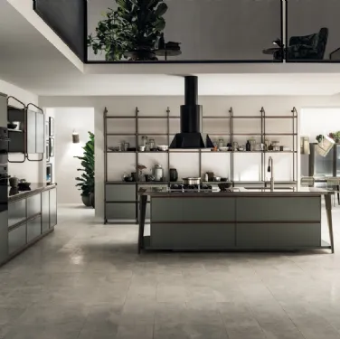 Cucina Moderna Diesel Open Workshop Verde Minerale di Scavolini