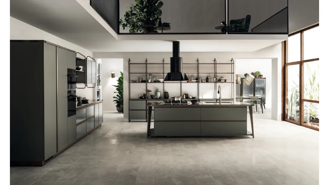 Cucina Moderna Diesel Open Workshop Verde Minerale di Scavolini