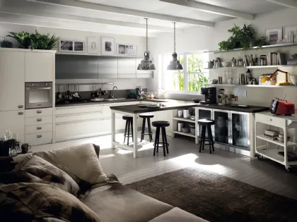 Cucina Moderna Diesel Social Kitchen in Rovere laccato Tortora di Scavolini