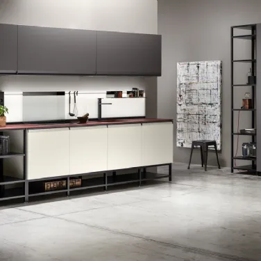 Cucina Moderna Formalia in PET Talco e Notte di Scavolini