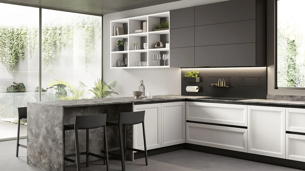 Cucina Moderna con penisola Futura 14 di Colombini Casa Artec