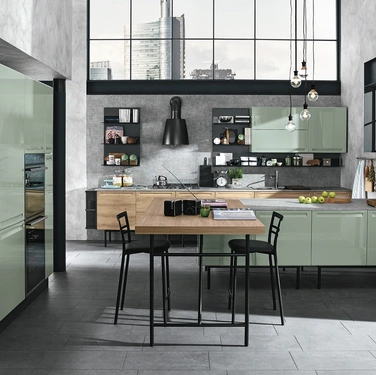 Cucina Moderna con penisola Isla 02 di Colombini Casa Artec