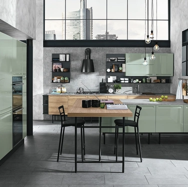 Cucina Moderna con penisola Isla 02 di Colombini Kitchen