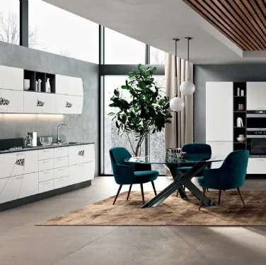 Cucina Moderna ad angolo Lapis 03 di Spar