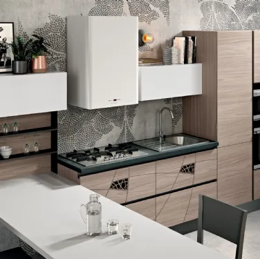 Cucina Moderna Lapis comp 01 di Spar