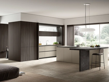 Cucina Moderna con isola Lungomare Plus 08 di Colombini Kitchen