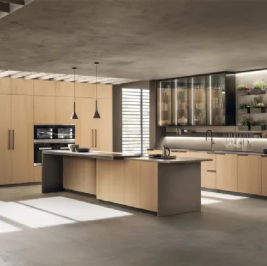 Cucina Moderna Mia in Rovere Grano di Scavolini