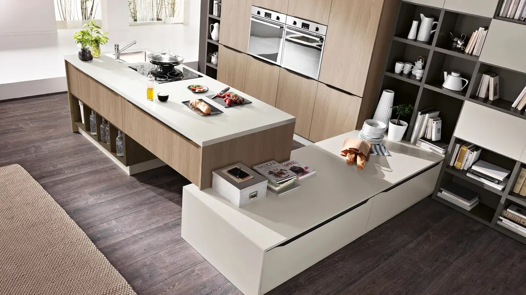 Cucina Moderna con isola Miami 10 di Spar