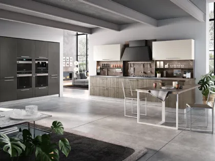 Cucina Moderna con penisola Miami 48 di Spar