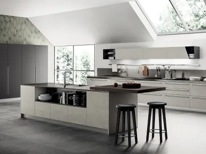 Cucina Moderna Mood in Biomalta Argilla Lima di Scavolini