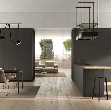 Cucina Moderna con penisola Pratica L 11 di Colombini Kitchen