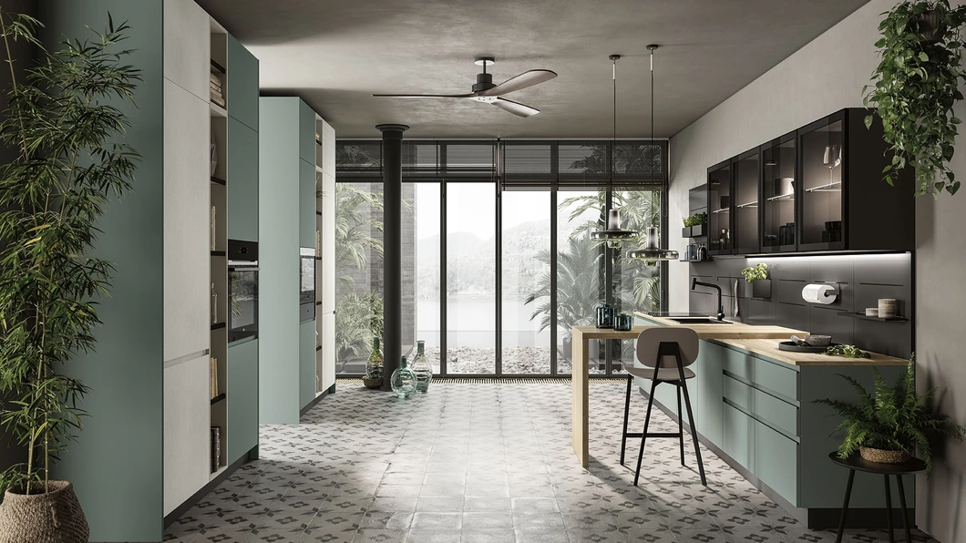 Cucina Moderna con penisola Pura 05 di Colombini Casa Artec