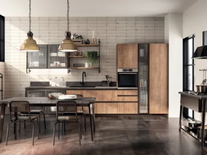 Cucina Moderna Diesel Open Workshop Rovere Landscape di Scavolini